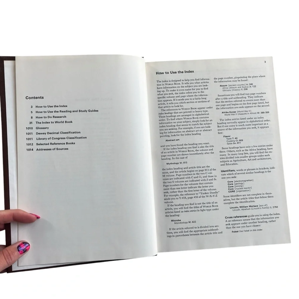 World Book Encyclopedia Research Guide Index Vol 22 1979 Childcraft Inc Hardcove